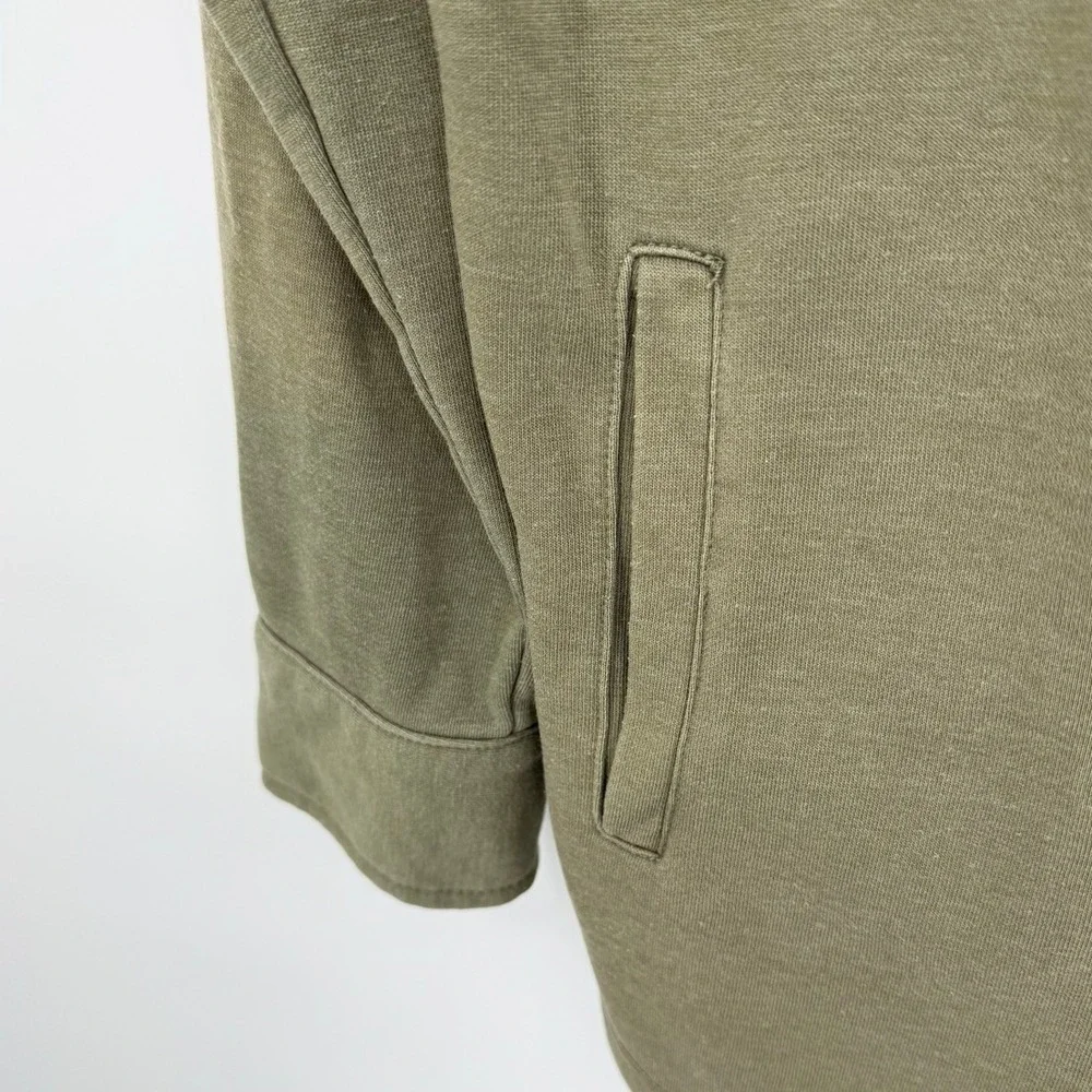 Avec Les Filles Womens Medium Shacket Button Front‎ Utility Shirt Jacket